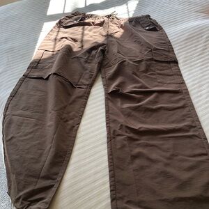 Women's Brown Cargo Pants - Coffee